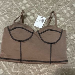Brown Corset top